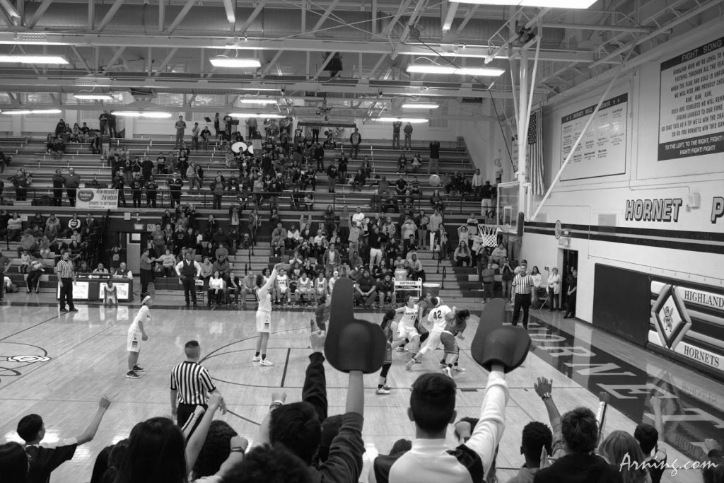 This shot took Highland into double overtime against West Mesa, they lost the game.