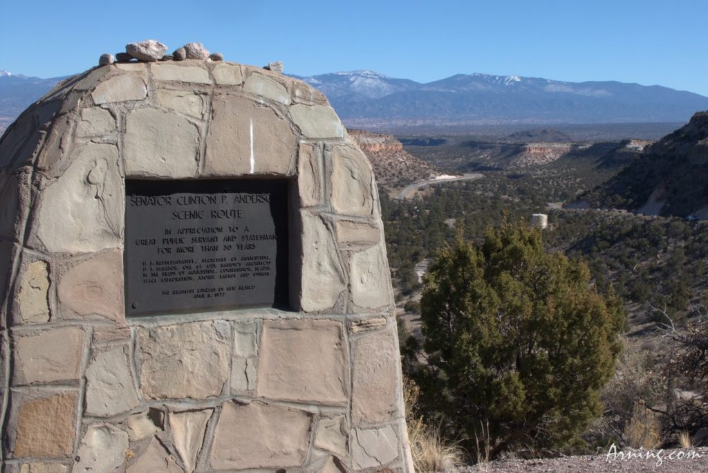 Clinton Anderson Scenic Overlook on NM 502 just outside of Los Alamos