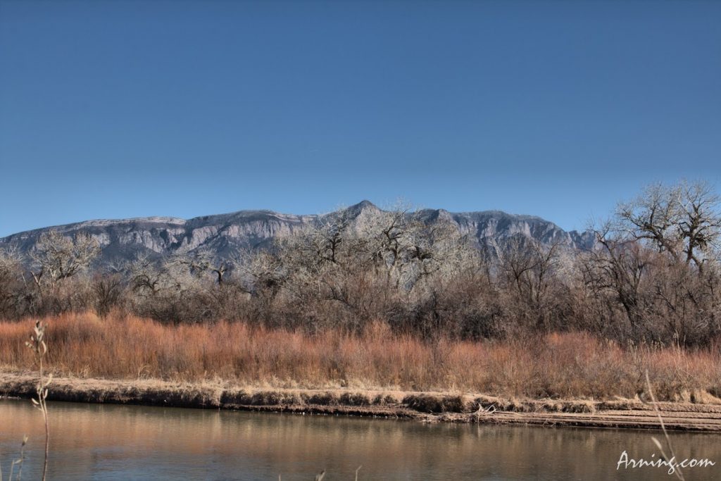 Sandia Mountains from Rio Grande