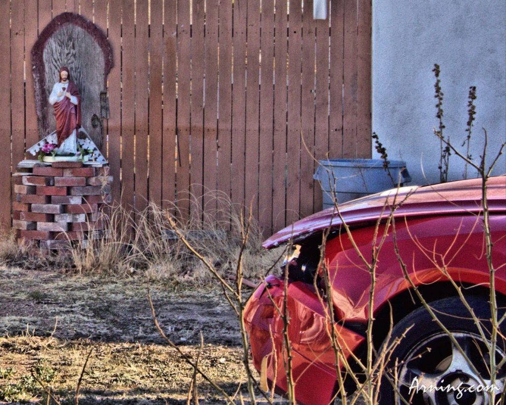 Front yard shrine