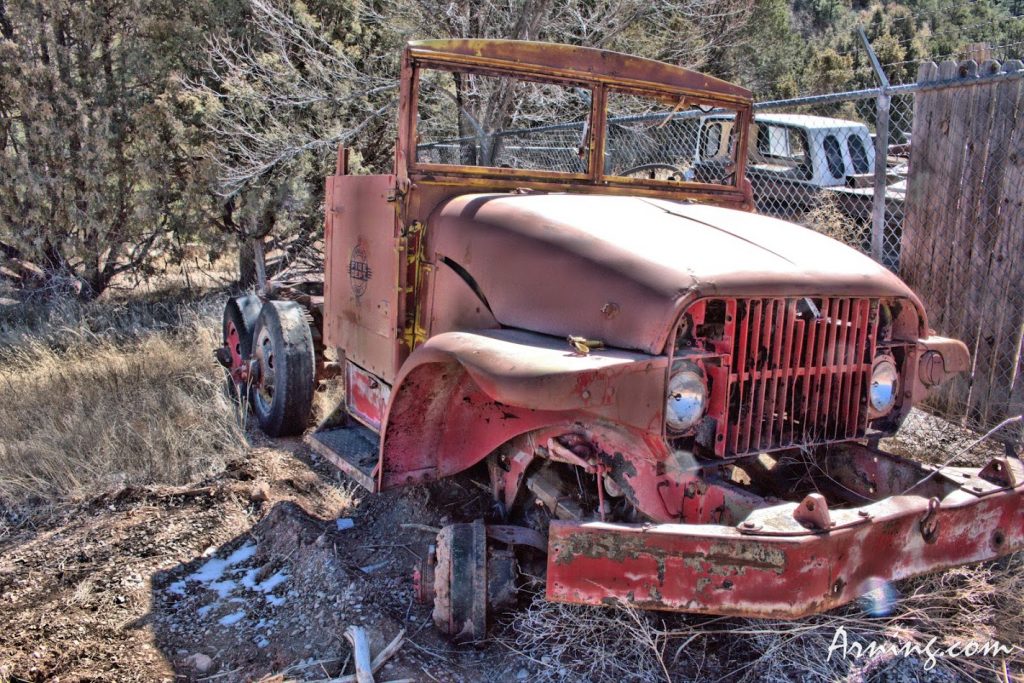 Old firetruck in Cedar Crest off NM 14 