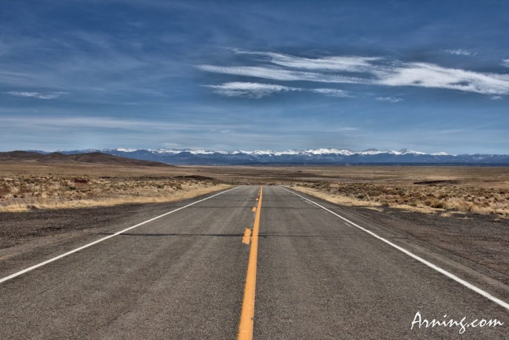 The mountains of New Mexico as seen from Colorado