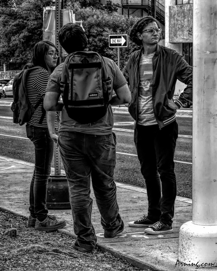 Waiting for a bus