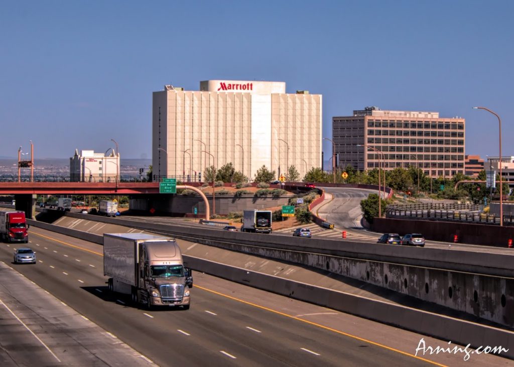 The Louisiana overpass in Albuquerque