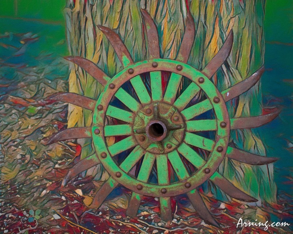 Disk from a harrow plow